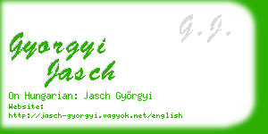 gyorgyi jasch business card